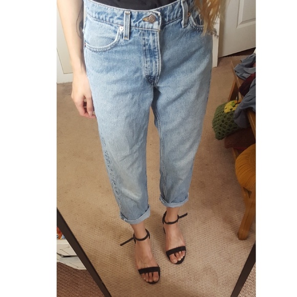 boyfriend straight leg baggy relaxed mom jeans - Picture 4 of 4